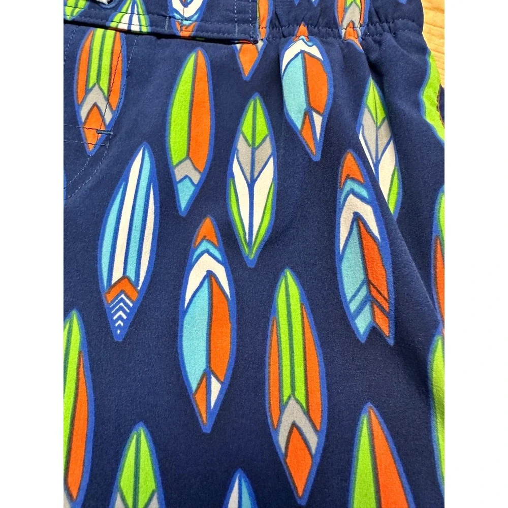 Coolibar Kids UPF‎ 50+ Swim Trunks Surfboards Floral Summer Vacation L